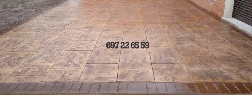 hormigón impreso colmenar viejo madrid